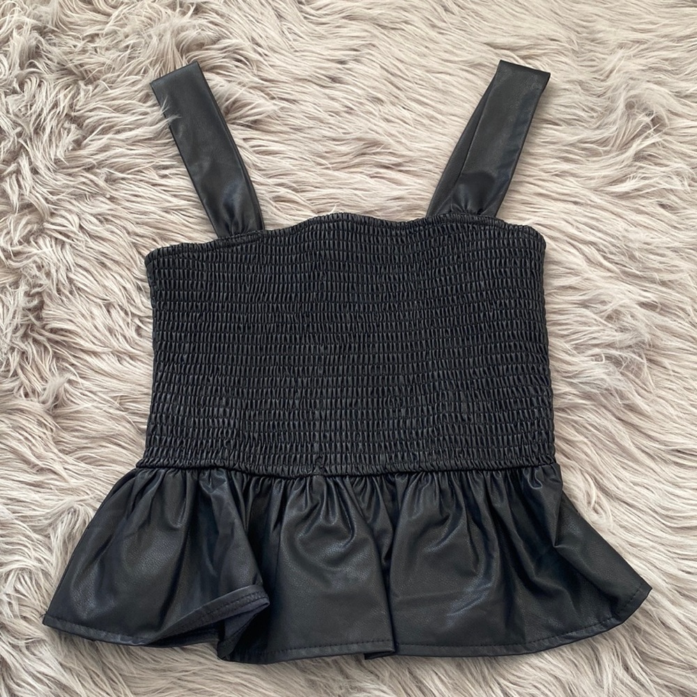 Black tank top